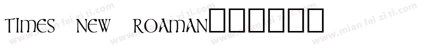 times new roaman字体转换